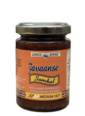Glas 145g mediom Hot Sambal nach javanesischem Reznept von Madame Jeanette